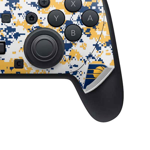 NBA Indiana Pacers Digi Camo Nintendo Switch 2 (2025) Pro Controller Skin