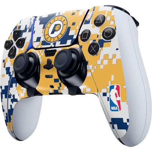 NBA Indiana Pacers Digi Camo PS5 DualSense Edge Pro Controller Skin