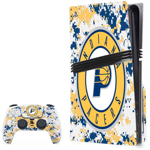 NBA Indiana Pacers Digi Camo PS5 Pro Disk Bundle Skin