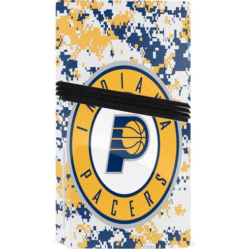 NBA Indiana Pacers Digi Camo PS5 Pro Disk Console Skin