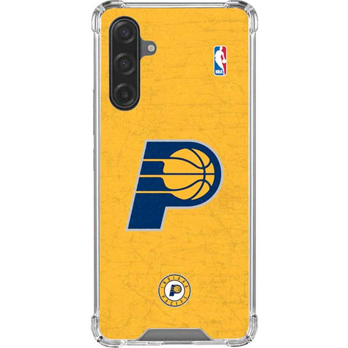 NBA Indiana Pacers Distressed Galaxy A17 Clear Case