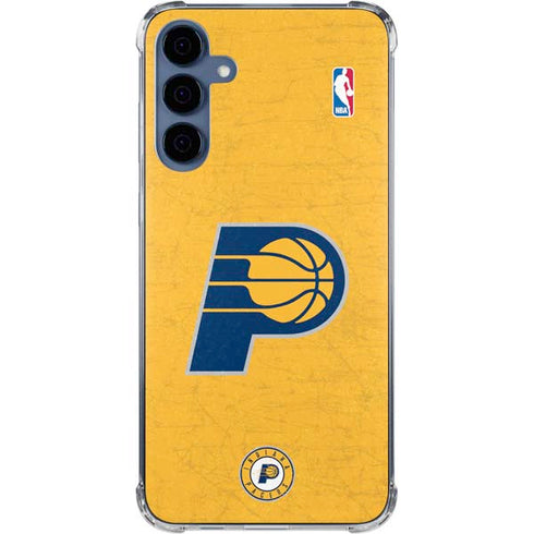 NBA Indiana Pacers Distressed Galaxy A35 5G Clear Case