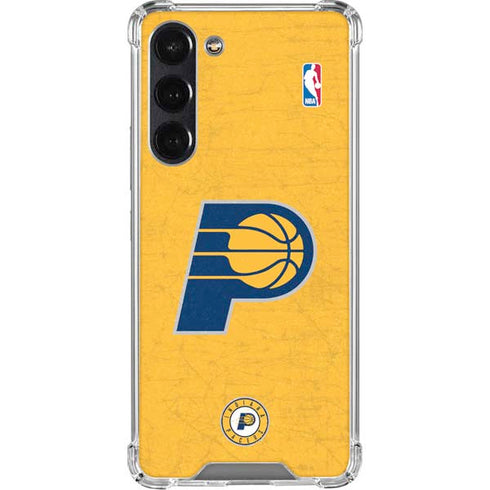 NBA Indiana Pacers Distressed Galaxy S24 FE Clear Case