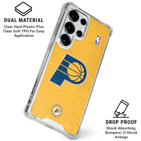 NBA Indiana Pacers Distressed Galaxy S25 Ultra Clear Case