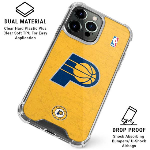 NBA Indiana Pacers Distressed iPhone 16 Pro Max Clear Case