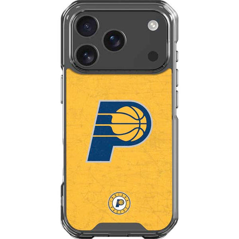 NBA Indiana Pacers Distressed iPhone 17 Pro Clear Case