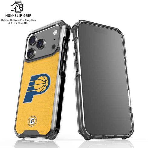 NBA Indiana Pacers Distressed iPhone 17 Pro Clear Case