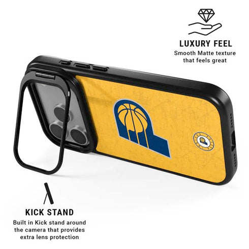 NBA Indiana Pacers Distressed iPhone 17 Pro Max Kickstand Case