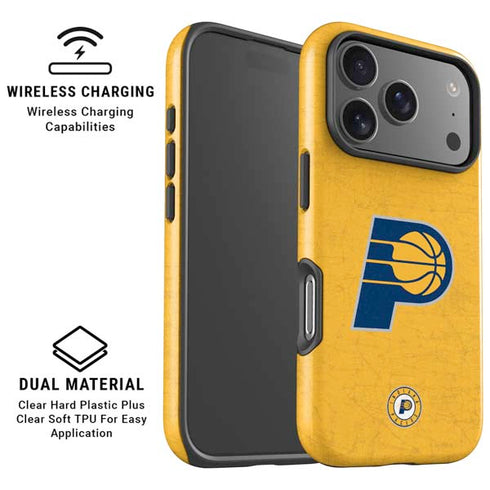 NBA Indiana Pacers Distressed iPhone 17 Pro Max Magsafe Impact Case