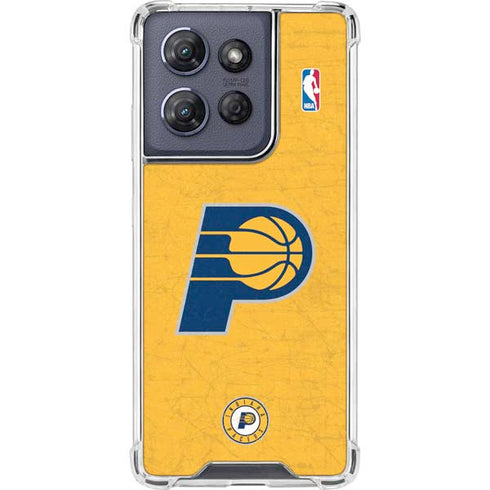 NBA Indiana Pacers Distressed Moto G 5G (2025) Clear Case