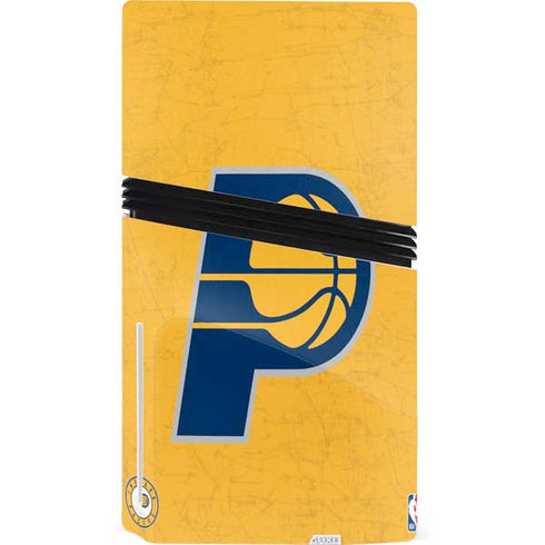 NBA Indiana Pacers Distressed PS5 Pro Disk Console Skin