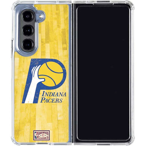 NBA Indiana Pacers Hardwood Classics Galaxy Z Fold5 5G Clear Case