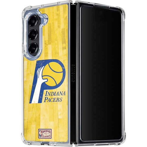 NBA Indiana Pacers Hardwood Classics Galaxy Z Fold5 5G Clear Case