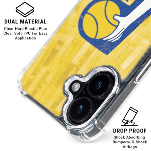 NBA Indiana Pacers Hardwood Classics iPhone 16 Plus Clear Case