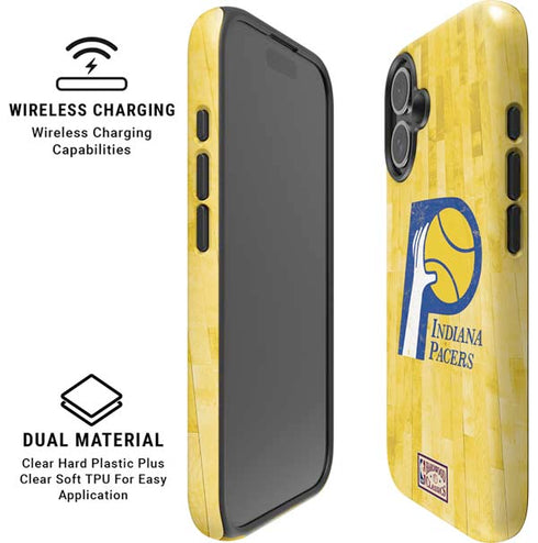 NBA Indiana Pacers Hardwood Classics iPhone 16 Plus Magsafe Impact Case