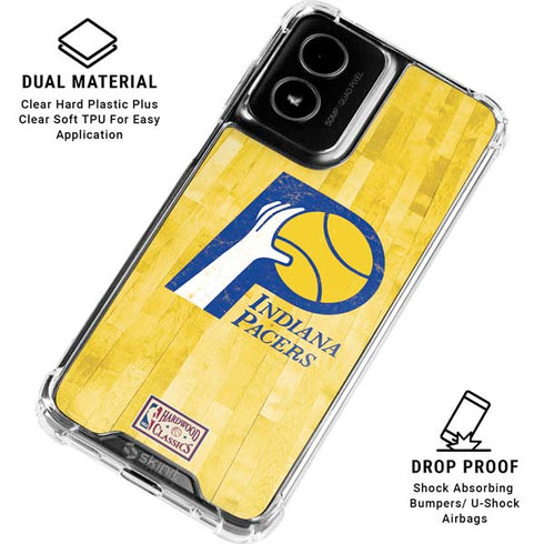 NBA Indiana Pacers Hardwood Classics Moto G Power 5G (2024) Clear Case