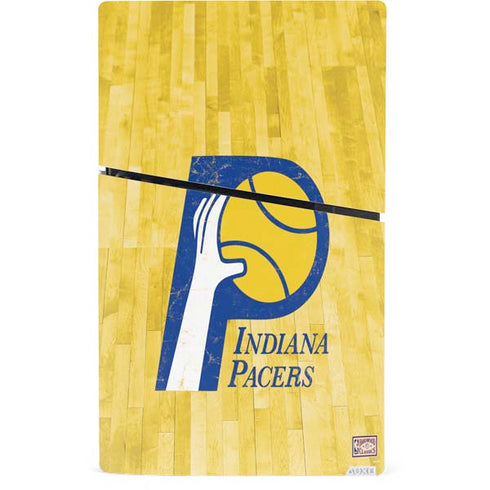 NBA Indiana Pacers Hardwood Classics PS5 Slim Digital Edition Console Skin