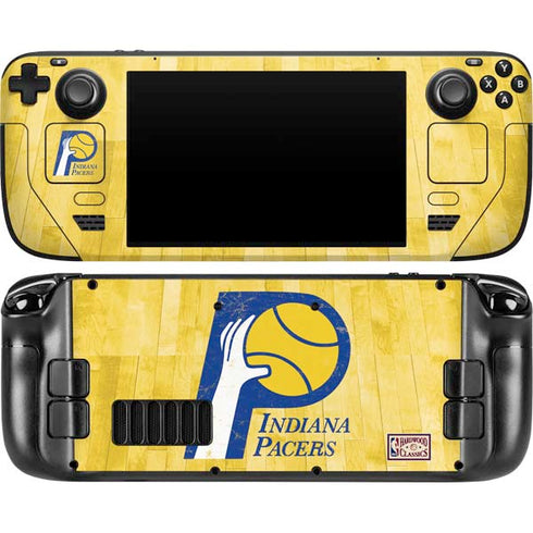 NBA Indiana Pacers Hardwood Classics Steam Deck Handheld Gaming Computer OLED Skin