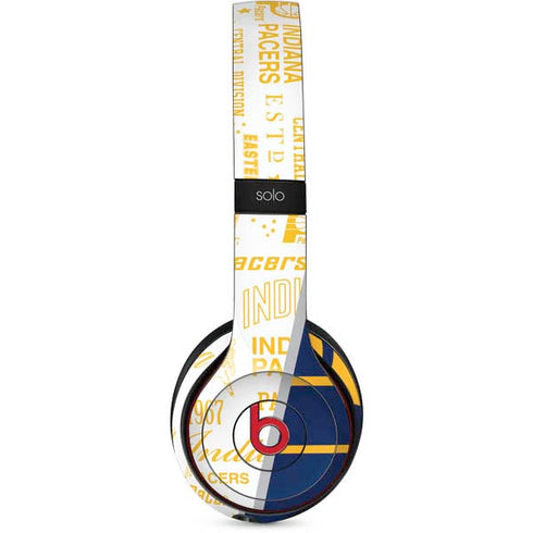 NBA Indiana Pacers Historic Blast Beats Solo 2 Wireless Skin