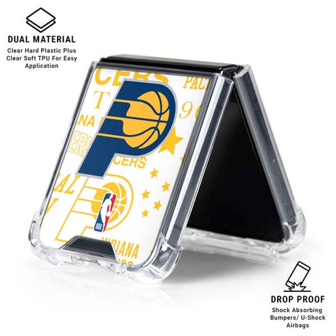 NBA Indiana Pacers Historic Blast Galaxy Z Flip6 Clear Case
