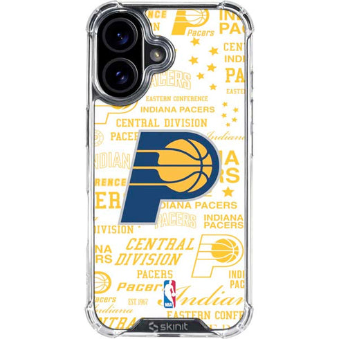 NBA Indiana Pacers Historic Blast iPhone 16 Plus Clear Case