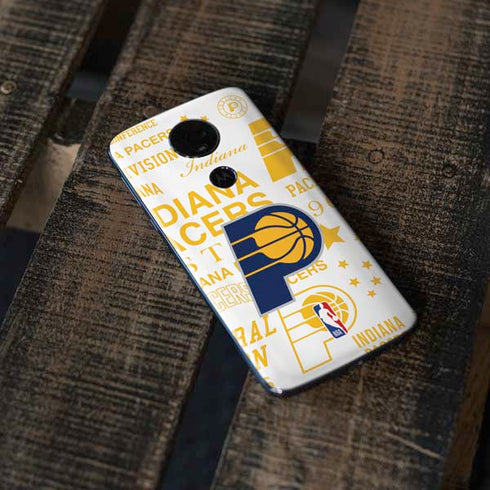 NBA Indiana Pacers Historic Blast Moto E5 Plus Skin