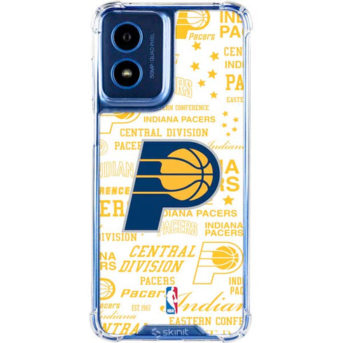 NBA Indiana Pacers Historic Blast Moto G Play 4G (2024) Clear Case