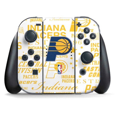 NBA Indiana Pacers Historic Blast Nintendo Switch (2017-2021) Joy-Con Controller Skin