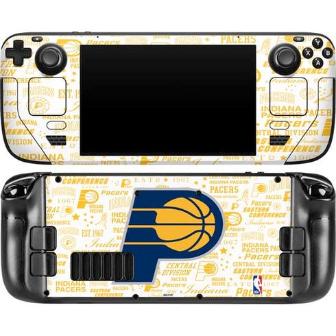 NBA Indiana Pacers Historic Blast Steam Deck Handheld Gaming Computer OLED Skin