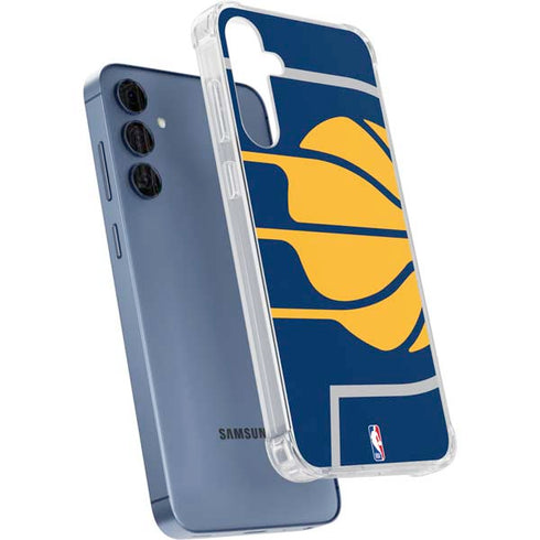 NBA Indiana Pacers Large Logo Galaxy A55 5G Clear Case