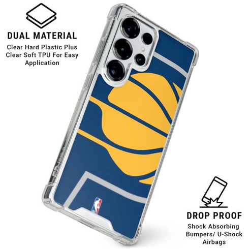 NBA Indiana Pacers Large Logo Galaxy S25 Ultra Clear Case