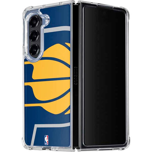NBA Indiana Pacers Large Logo Galaxy Z Fold5 5G Clear Case
