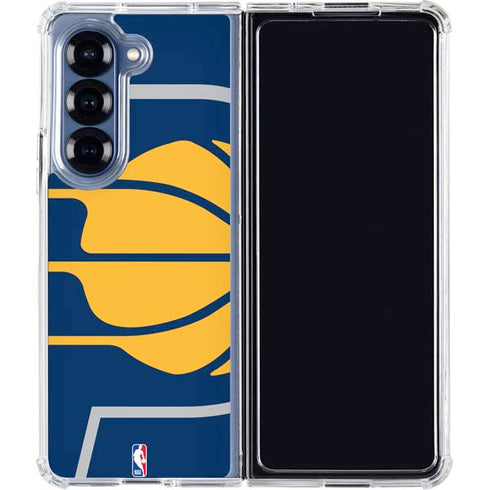 NBA Indiana Pacers Large Logo Galaxy Z Fold6 Clear Case