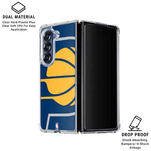 NBA Indiana Pacers Large Logo Galaxy Z Fold6 Clear Case