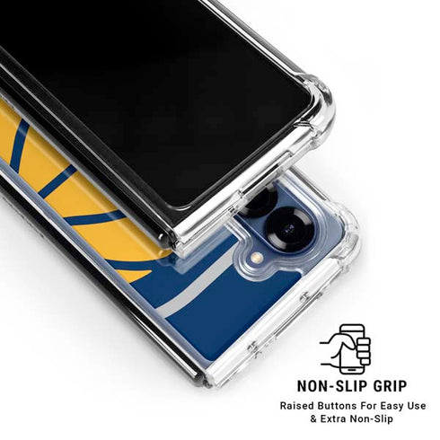 NBA Indiana Pacers Large Logo Galaxy Z Fold6 Clear Case