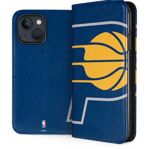 NBA Indiana Pacers Large Logo iPhone 15 Plus Folio Case