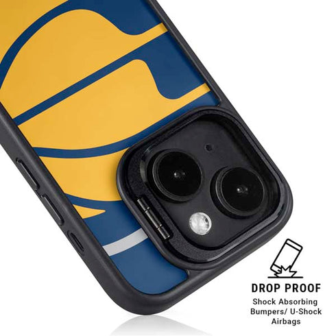 NBA Indiana Pacers Large Logo iPhone 15 Plus Kickstand Case