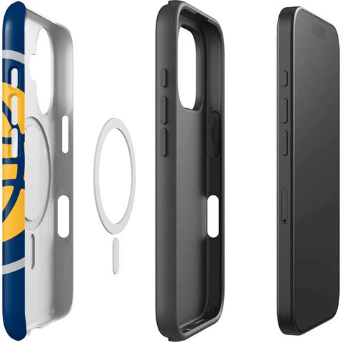NBA Indiana Pacers Large Logo iPhone 16 Magsafe Impact Case