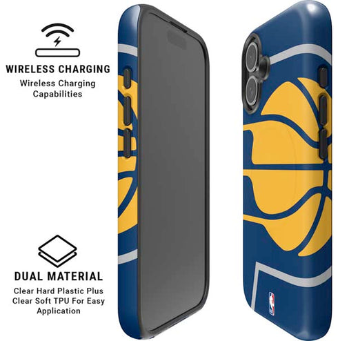 NBA Indiana Pacers Large Logo iPhone 16 Plus Magsafe Impact Case