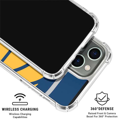 NBA Indiana Pacers Large Logo iPhone 16 Pro Clear Case
