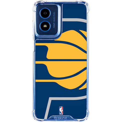 NBA Indiana Pacers Large Logo Moto G Play 4G (2024) Clear Case