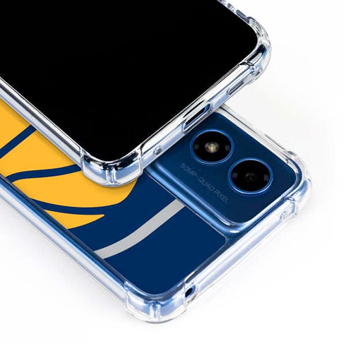 NBA Indiana Pacers Large Logo Moto G Play 4G (2024) Clear Case