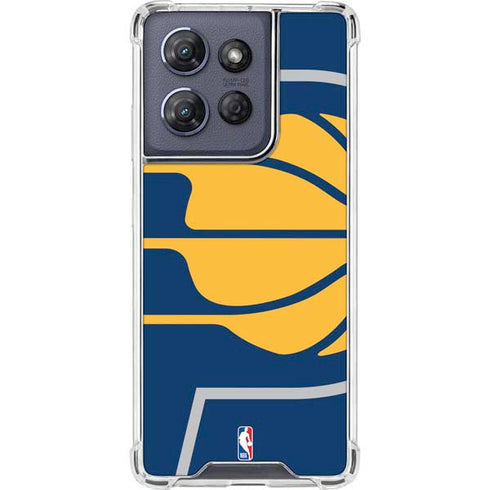 NBA Indiana Pacers Large Logo Moto G Play 5G (2025) Clear Case