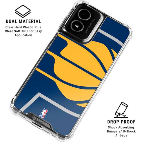NBA Indiana Pacers Large Logo Moto G Power 5G (2024) Clear Case