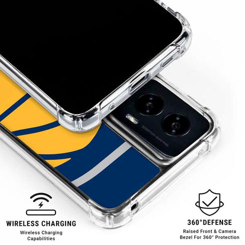 NBA Indiana Pacers Large Logo Moto G Power 5G (2024) Clear Case