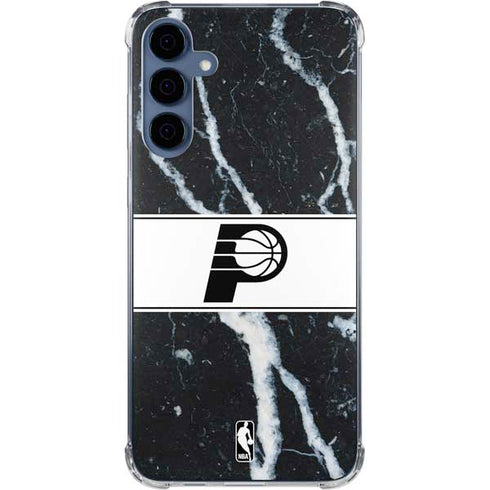 NBA Indiana Pacers Marble Galaxy A55 5G Clear Case