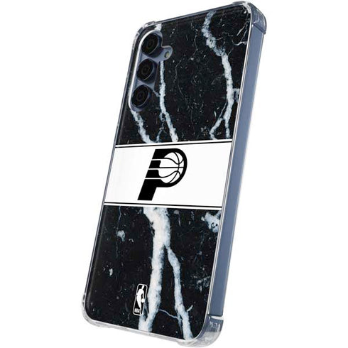 NBA Indiana Pacers Marble Galaxy A55 5G Clear Case