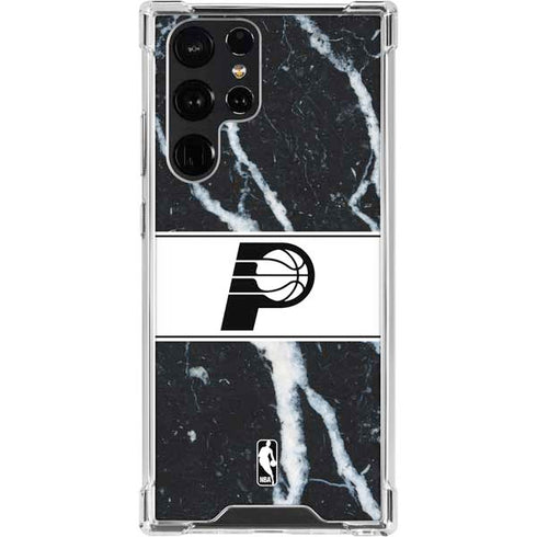 NBA Indiana Pacers Marble Galaxy S23 Ultra Clear Case