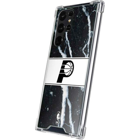 NBA Indiana Pacers Marble Galaxy S23 Ultra Clear Case