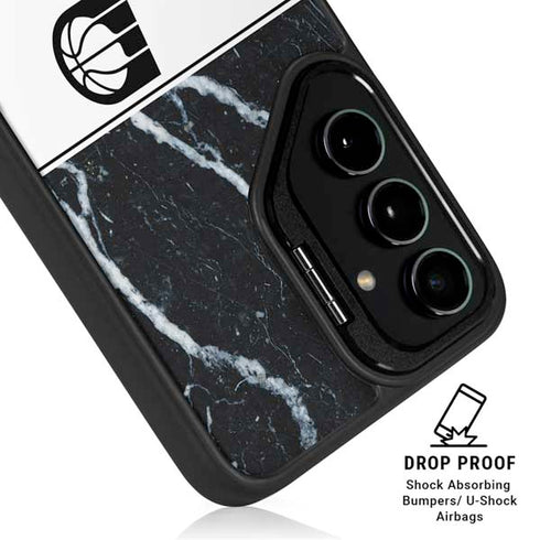 NBA Indiana Pacers Marble Galaxy S25 Kickstand Case